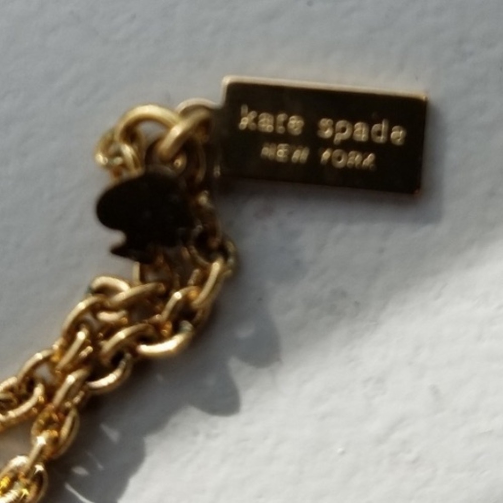 Kate Spade Parisian Lights Eiffel Tower Necklace 14k Gold plated 30” - Picture 11 of 11